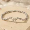 Pulsera de Cobre Chapado en Oro Estilo Europeo y Americano con Cuentas y Diseño de Corazón, Lazo, Ola y Cruz, Regalo para Mejores Amigos y Parejas, Pulsera para Mujer
