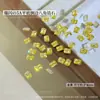 Decoraciones de Arte de Uñas de Circonita del Año del Caballo, Diamantes de Circonita Octagonales Blancos Transparentes Brillantes de Fondo Plano para Adornos de Uñas