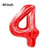 Novo Balão Digital Grande de 40 polegadas Versão Americana 0-9 Imitação de Alumínio Americano Balão para Arranjo de Festa de Aniversário Festa de Balões
