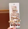 Acessórios de Cabelo Desenho Animado Infantil Grampo de Cabelo Gato Marrom Presilha Lateral Presilha para Franja Touca Outono e Inverno para Bebê Grampo Fofo para Cabelo de Meninas