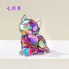 Pedrinhas de Cristal Natural Enfeites de Gatinho Fofo Cristal Natural Gatinho Decorações Fofas para Casa e Escritório Venda por Atacado