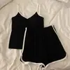 Pijama Cool Estilo Coreano para Mujer Verano Chaleco de Tirantes con Almohadilla en el Pecho Traje Delgado para Usar Afuera Ropa de Casa