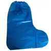 Cubrezapatos desechables al por mayor de punto, cubrezapatos de tubo alto, cubrezapatos de tubo largo grueso extendido, cubrezapatos de plástico PE, cubrezapatos de fábrica de cría
