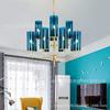 Lustre de vidro de arte nórdica pós-moderna, luz de luxo, sala de estar, iluminação doméstica, personalidade criativa, lâmpadas de luxo