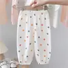 Calça Mosquiteira Infantil de Verão para Meninos e Meninas Roupa Externa Estilo Fino Crianças Pequenas e Médias Bebê Moda Versátil Calça Lanterna Tendência Atacado