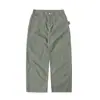 Pantalones casuales TRS Streetwear 26AW de lona lavada, color liso vintage, holgados, rectos, estilo leñador, para hombres y mujeres