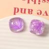 20mm principios de verano todo a juego Perla Heno cuadrado redondeado accesorios resina diy pendientes pinza para el pelo material venta al por mayor