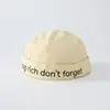 Gorro de bebé estilo chino con letras inglesas personalizadas, gorra tipo melón para niños de 2 años, sombrero de moda para actuaciones, comercio exterior
