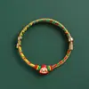Festival del Bote del Dragón cuerda de mano colorida tejida a mano pulsera zongzi para adultos niños bebé Fulu Ankang pulsera de la suerte