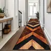 Alfombra de Pasillo Nórdica Simple Estampada Transfronteriza, Felpudo de Cocina Antideslizante y Resistente al Desgaste, Alfombra Antideslizante para Mesita de Noche de Dormitorio, Disponible para Dropshipping