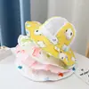 Chapéu infantil Verão Fino Respirável Guarda-sol Chapéu de pescador Aba grande Protetor solar ajustável Malha Chapéu para bebês meninos e meninas