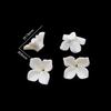 Cerámica Blanca Forma de Flor Accesorios para Joyería DIY Hechos a Mano Creativos Europeos y Americanos Materiales para Accesorios de Peinado de Novia Venta al por Mayor Collar
