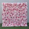 Fundo de parede decorativo com flores rosas simuladas de alta qualidade com suporte de tecido, parede de flores de rosa artificial para casamentos, hotéis e fotografia