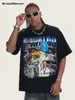 Camiseta Pura de Algodón Nueva para Hombre 2026 Transfronteriza Cristiano Ronaldo, Estilo Retro Americano, Cuello Redondo, Hombro Caído, Peso Pesado, Corte Holgado, Versátil Camiseta de Manga Corta para Hombre