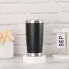 Exclusivamente transfronteriza para taza de automóvil de acero inoxidable de 20 oz, taza de cerveza con aislamiento 304, taza de hielo con rociador de vacío doble, venta al por mayor
