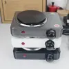 Fogão Elétrico 500W Fogão Elétrico Pequeno 1000W para Fazer Café e Chá, Cafeteira Moka, Grelha Isolada, Fogão com Tubo de Aquecimento