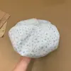 Boina Retro Pequeña Floral Estilo Coreano para Mujer, Sombrero Octagonal de Moda Versátil para Verano que Hace que la Cara se Vea Más Pequeña, Elegante Boina de Artista