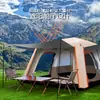 Tienda de campaña para exteriores, dos habitaciones, un vestíbulo, 4 personas, 8 personas, más de 10 personas para acampar, acampada de ocio engrosada, toldo portátil de doble capa