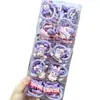 Lindo y Juguetón Grande Morado Kuromi Dibujo Animado Niños Coleta Lazo para el Cabello de Moda Genial Infantil Banda Elástica para el Cabello