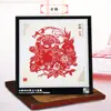 Moldura de Espelho com Recorte de Papel Vermelho Artesanal Estilo Chinês Weixian com Doze Signos do Zodíaco Link Personalizado