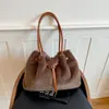 Bolsa de Hombro Invierno 2025 Bolsa de Peluche Siente Nuevo Estilo Bolsa de Gran Capacidad Bolsa para el Trabajo Bolsa de Hombro Moda para Mujer Simple