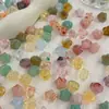 Vidro Imitação Gelatina com Furos Cor Mista Estéreo Estrelas Borradas Capa de Celular DIY Artesanal Colar Grampo de Cabelo Design de Roupas