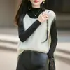 Chaleco de Forro Polar para Mujer, Nuevo Otoño/Invierno Tejido de Lana Cachemir sin Mangas Top Capa