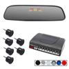 Espelho retrovisor digital LED com radar de ré, espelho retrovisor antirreflexo, espelho retrovisor de 6 sondas, radar de alarme dianteiro e traseiro