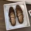 Zapatos Mary Jane Estilo Retro con Tacón Oculto para Mujer Verano 2026 Nuevos con Hebilla Única Diseño de Cuerda Cómodos Planos de Corte Bajo