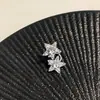 Clip de Oreja Brillante de Zirconia Estrella Sin Perforación para Mujer, Cuff de Oreja Único y Hermoso de Alta Gama, Pendientes de Moda y Elegantes