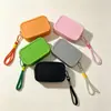Bolsa de maquillaje de silicona, bolsa impermeable portátil para almacenamiento de cuidado de la piel, neceser de viaje para lápiz labial, brochas de maquillaje, tarjeta de identificación y monedas