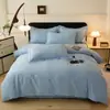 Juego de Cuatro Piezas de Algodón 100% Puro Clase A Espesado Cepillado Otoño e Invierno Juego de Cama Venta al por Mayor desde Fabricante Transfronterizo