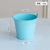 Porta Lápices Creativo Decorativo de Lata Colorida, Cubo para Flores Suculentas de Plantas Verdes de Balcón, Organizador de Brochas de Maquillaje de Escritorio