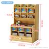 Caja de Almacenamiento Portalápices de Madera Gran Capacidad Multicapa Creativo Moda Portalápices con Múltiples Compartimentos Estante de Almacenamiento para Escritorio de Oficina