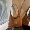 Bolso Retro con Estampado de Leopardo Escarchado para Viajes Diarios para Mujer 2025 Otoño Nueva Moda Bolso de Hombro de Gran Capacidad Bolso Tote Ligero