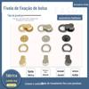 Bolsa diy bolsa de maquiagem artesanal modificada portátil transversal acessórios de metal fivela fivela anel D parafuso