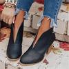 AliExpress tamanho grande Martins botas 2021 outono e inverno Europa e Estados Unidos Novo salto grosso emagrecimento cor sólida sapatos de couro botas femininas em estoque