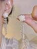 Pendientes de Pedrería Exagerada Super Brillantes de Lujo Ligero para Graduación y Noche, Pendientes de Botón Elegantes y Geniales, Pendientes de Diosa
