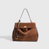 Bolso Original de CueroRodeo Bolso Kelly Cuero Genuino Bolso de Mujer Bolso Tote Bolso de Hombro Bolso de Mano Debajo del Brazo Bolso Grande para Mujer
