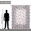 1pc novo padrão de flor tela de janela 3D impressão digital direto da fábrica quarto sala estar decoração desgaste haste tela de janela