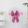 Respaldo de Silla Flor Lazo Elástico Libre Boda Banquete de Boda Hotel Funda de Silla de Hotel Decoración Lavable Cinta Cinta