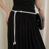 Estilo coreano de alta- qualidade pérola cintura fina corda das mulheres verão nova chegada saia vestido cinto acessórios simples todos- combinar na moda