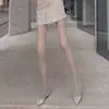 2026 Medias Color Rojo Vino con Aceite de Caballo Talla Grande Comercio Exterior Más Vendidas Medias con Aceite de Caballo Pantimedias Brillantes Lisas Aceitosas Seda 5D Suave Seda Brillante Transparentes