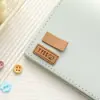 Etiqueta de Couro de Microfibra Desenho Animado, Etiqueta de Couro Estampada, Patch para Roupa, Etiqueta de Couro para Roupa de Boneca Pet DIY, Etiqueta de Urso com Rosto Sorridente