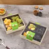Caixas de Embalagem, Caixas de Embalagem Descartáveis, Caixas de Madeira para Salada de Frutas para Viagem, Marmitas Descartáveis de Grau Alimentício