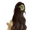 Pinza de Pato Romántica de Flor de Rosa Artificial para Mujeres, Atmósfera de Otoño e Invierno, Pasador Dulce, Suave Pinza para la Parte Posterior de la Cabeza
