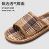 Sandalias y Pantuflas Tejidas de Ratán para el Hogar para Mujer para Usar en Verano en Interiores Pantuflas de Piso Tejidas de Paja de Suela Suave Antideslizantes Tallas Grandes Sandalias para Mujer