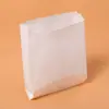 Saco de papel à prova de óleo sem revestimento descartável para levar comida lanche saco para batata frita embalagem para coxa de frango embalagem para frango frito
