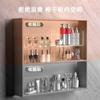 Gabinete con Espejo para Inodoro Caja de Almacenamiento Lujo Ligero Accesorios para Gabinete de Baño Partición Inodoro Estante Transparente para Almacenamiento de Cosméticos