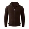 Otoño Invierno Nuevo Suéter Cardigan con Cremallera para Hombre Ropa Exterior Juvenil Simple Versátil Ropa Exterior Cardigan de Punto Chaqueta Hombre